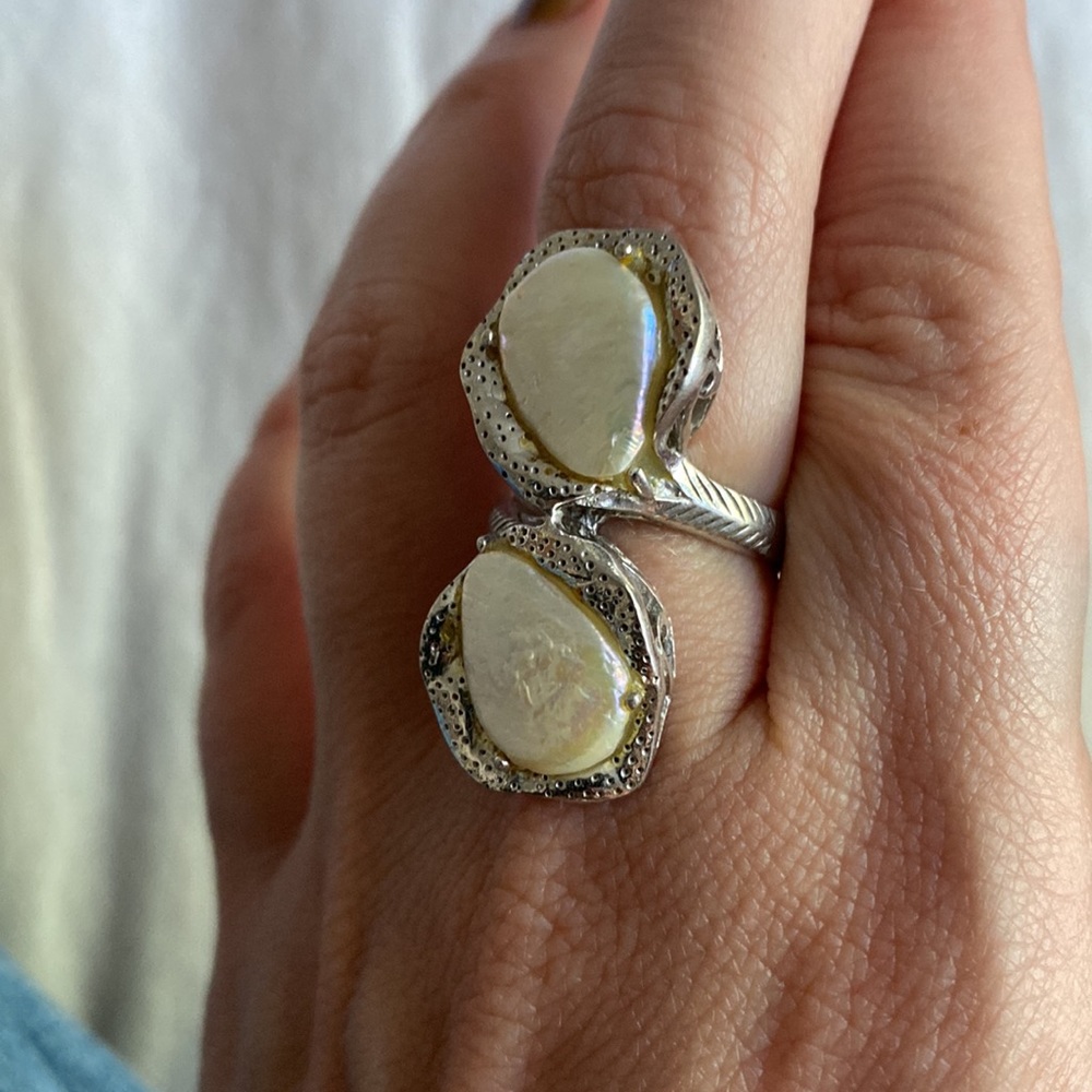 Freshwater Pearl boho ring